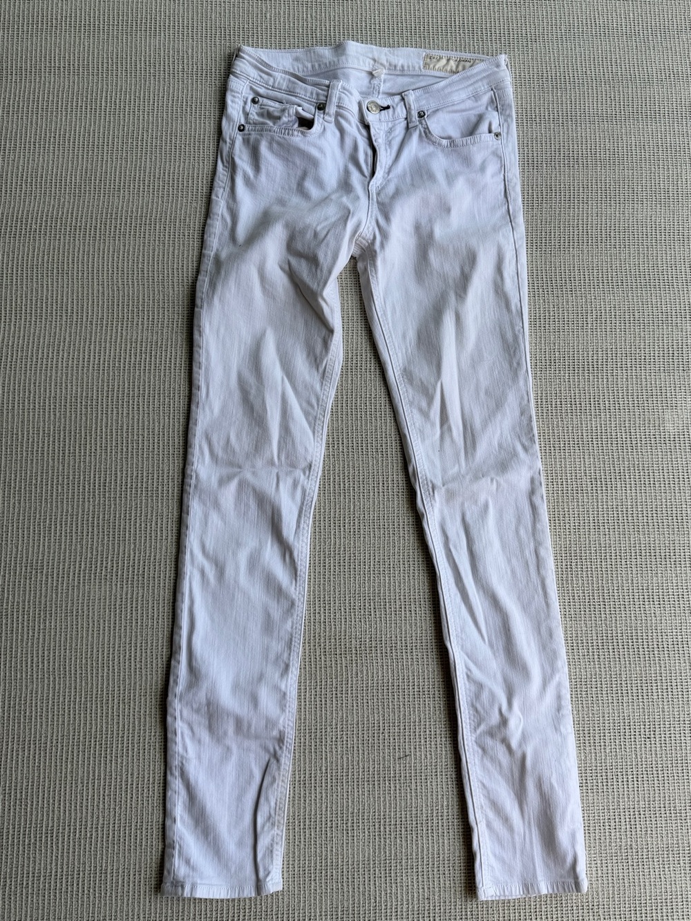 rag & bone White Skinny Stretch Jeans Size 26